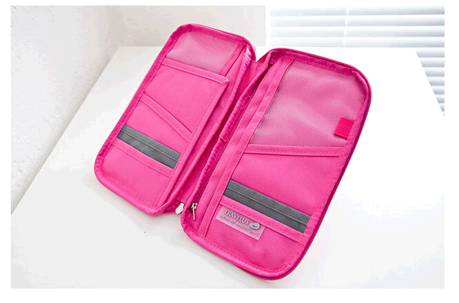 กระเป๋าใส่พาสปอร์ต กระเป๋าใส่หนังสือเดินทาง อเนกประสงค์ มีสายคล้องมือ ใส่เอกสารได้เยอะ พกพาสะดวก กันน้ำ คุณภาพดี