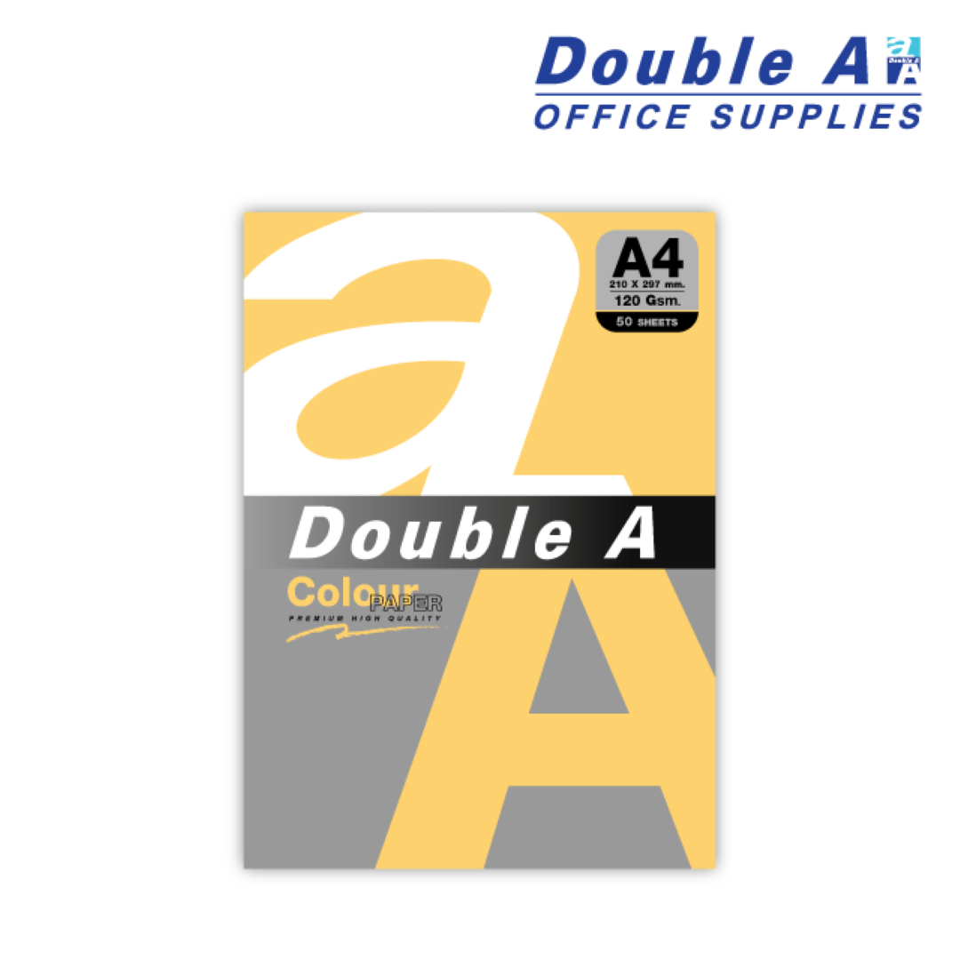 กระดาษสี / การ์ดสี A4 120 แกรม แพ็ค 50 แผ่น สี Orange-Amber