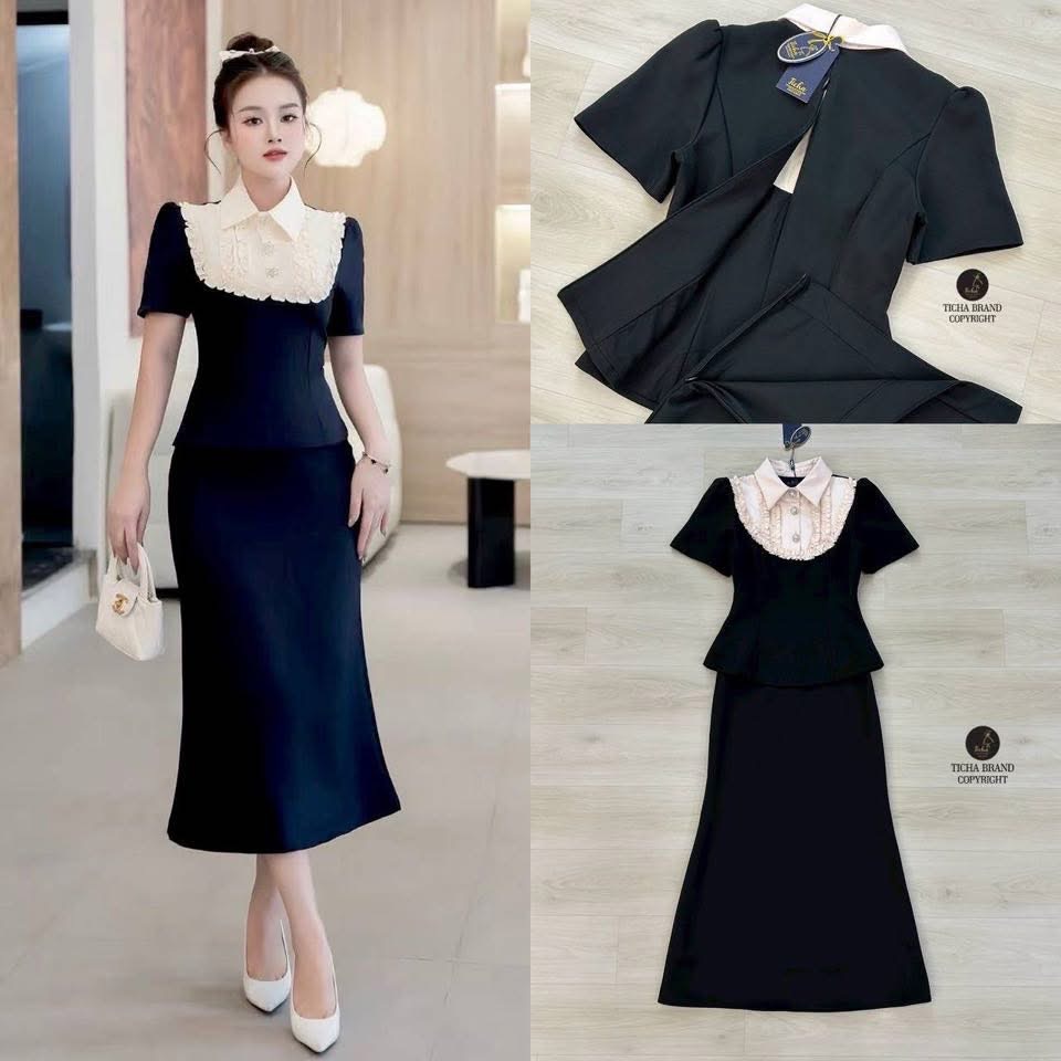 Set 2 ชิ้น เสื้อ+ กระโปรงยาว ใส่สบาย : สินค้าคุณภาพ (พร้อมส่ง)