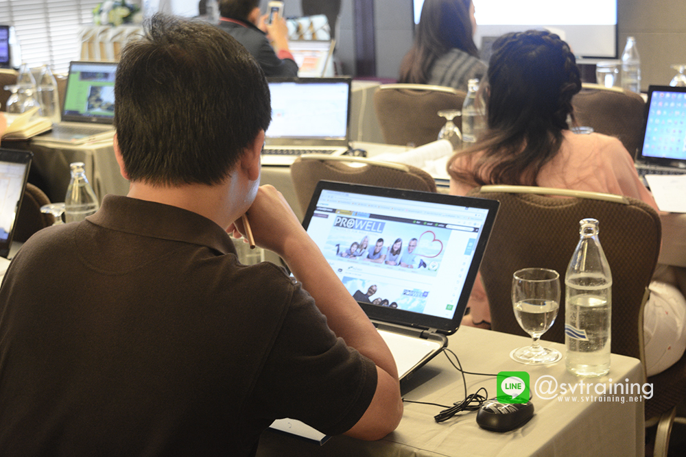 สอนสร้างเวปไซต์และสอนfacebookแก่ผู้ประกอบการโดยอาจารย์ใบตองsvtraining