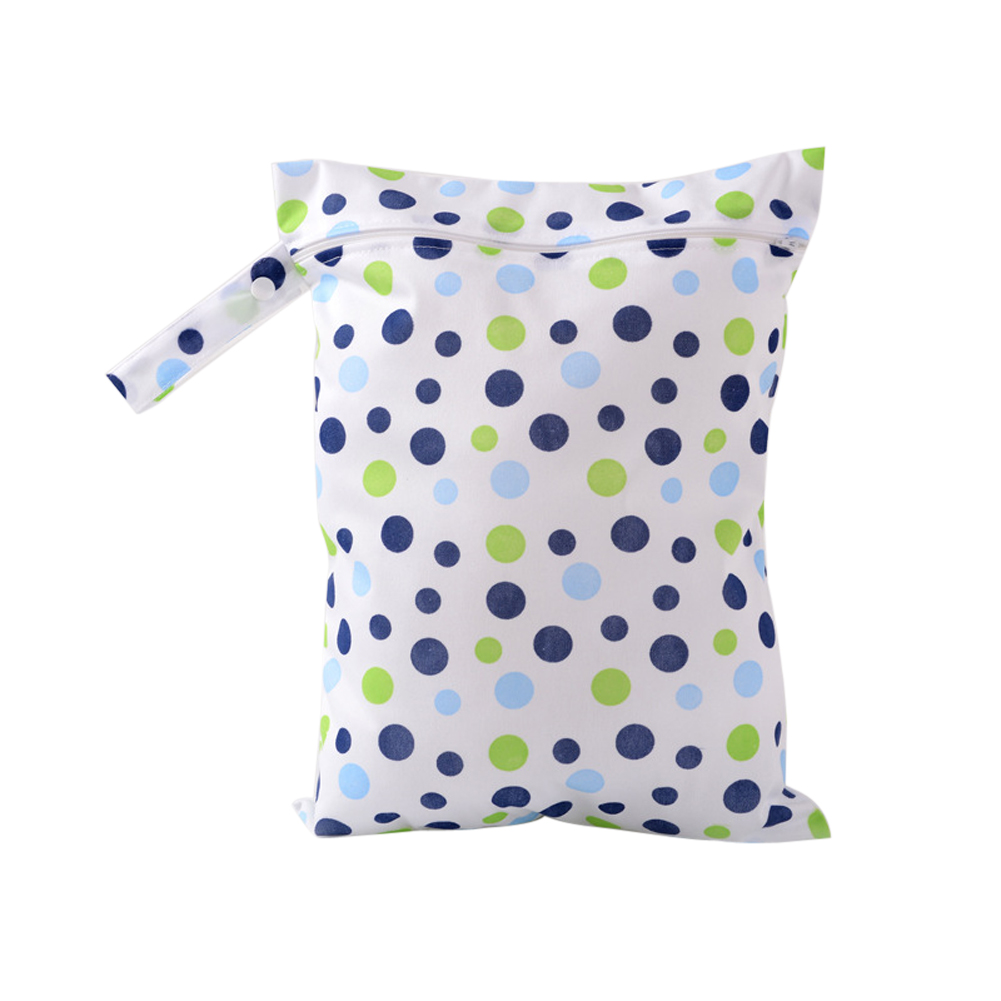 กระเป๋าใส่ผ้าเปียก ถุงผ้าเปียก ใส่กางเกงผ้าอ้อมรอซัก Baby Wet Bag