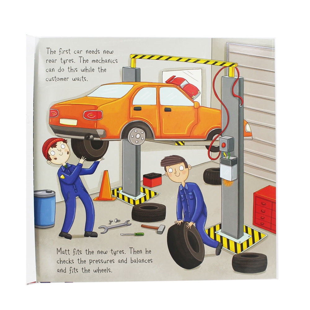 Convertible Playbook Garage : Storybook, Building and Playmat : Miles Kelly หนังสือกิจกรรม อู่ซ่อมรถ