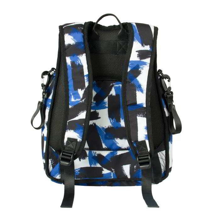 Ecosusi กระเป๋าคุณแม่ กระเป๋าสัมภาระคุณแม่ กระเป๋าแม่ลูกอ่อน แบบเป้ มาพร้อมแผ่นรองเปลี่ยนผ้าอ้อม, สายคล้องรถเข็น, ช่องเก็บความร้อน-เย็น (Navy Patten)