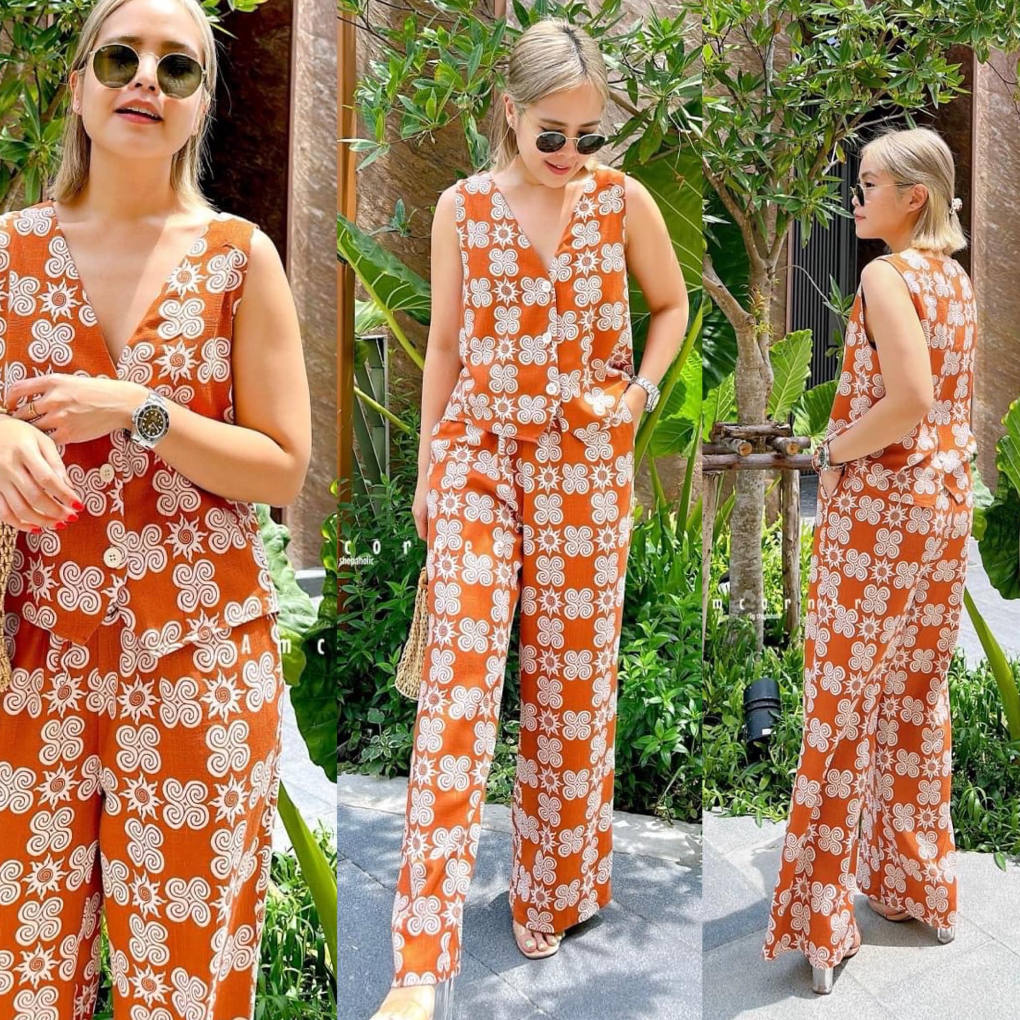 Vest linen set🤍🤍 ผ้าLinen ใส่สบาย สินค้าคุณภาพ (พร้อมส่ง)