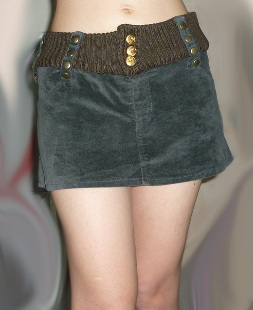 #1กระโปรงลูกฟูกดีไซน์เก๋ฝุดๆ จากฮ่องกง