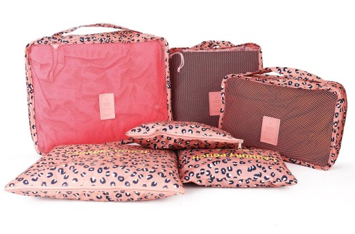 กระเป๋าจัดระเบียบเดินทาง กระเป๋าจัดระเบียบเสื้อผ้า 6 ใบ จัดกระเป๋าเดินทาง กันน้ำ ใส่เสื้อผ้า ชุดชั้นใน เครื่องสำอาง มี 5 สีให้เลือก