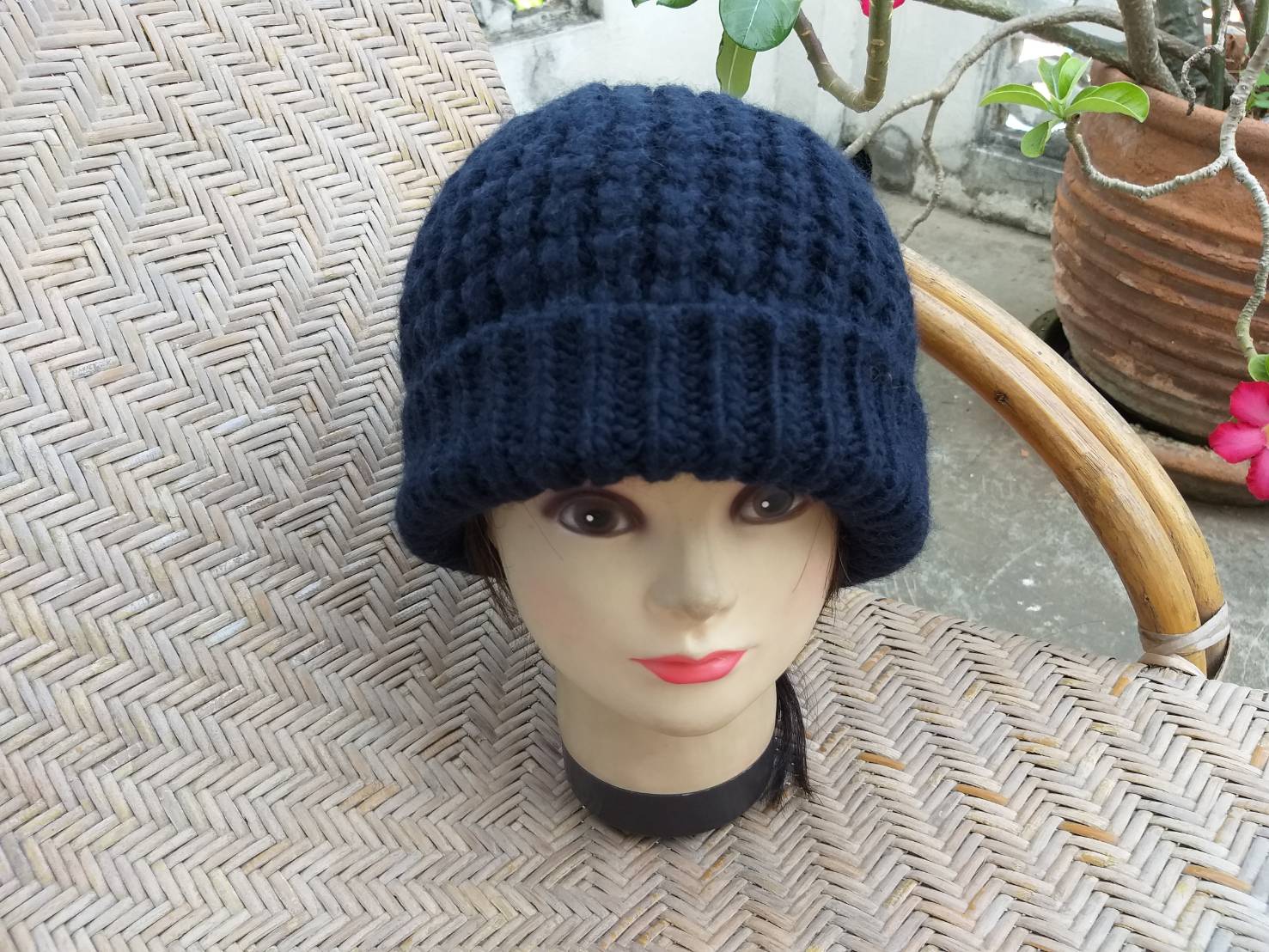 หมวกไหมพรมขนสัตว์ Uniqlo