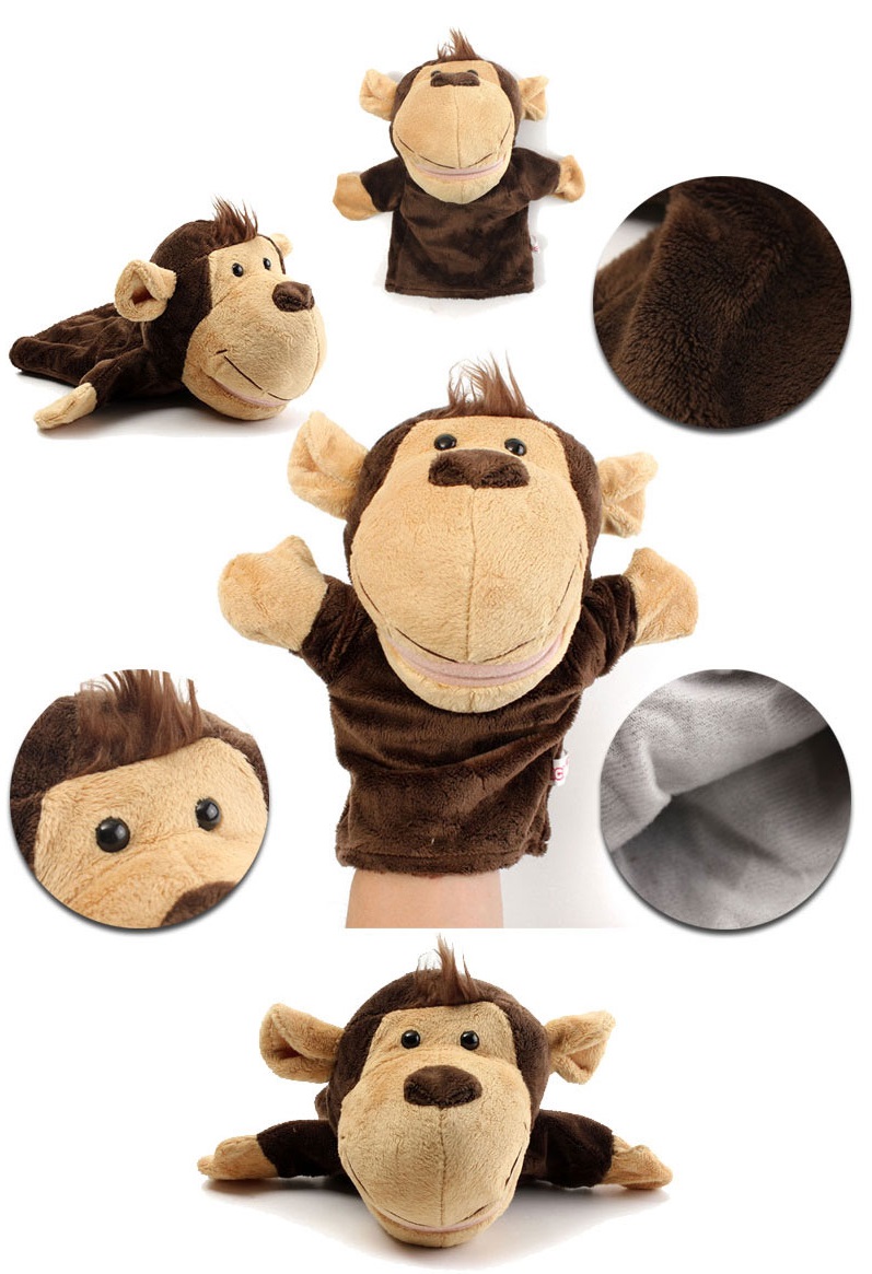 ตุ๊กตาหุ่นมือสัตว์หัวใหญ่ ขนนุ่มนิ่ม สวมขยับปากได้ น่ารักๆ เพียบ