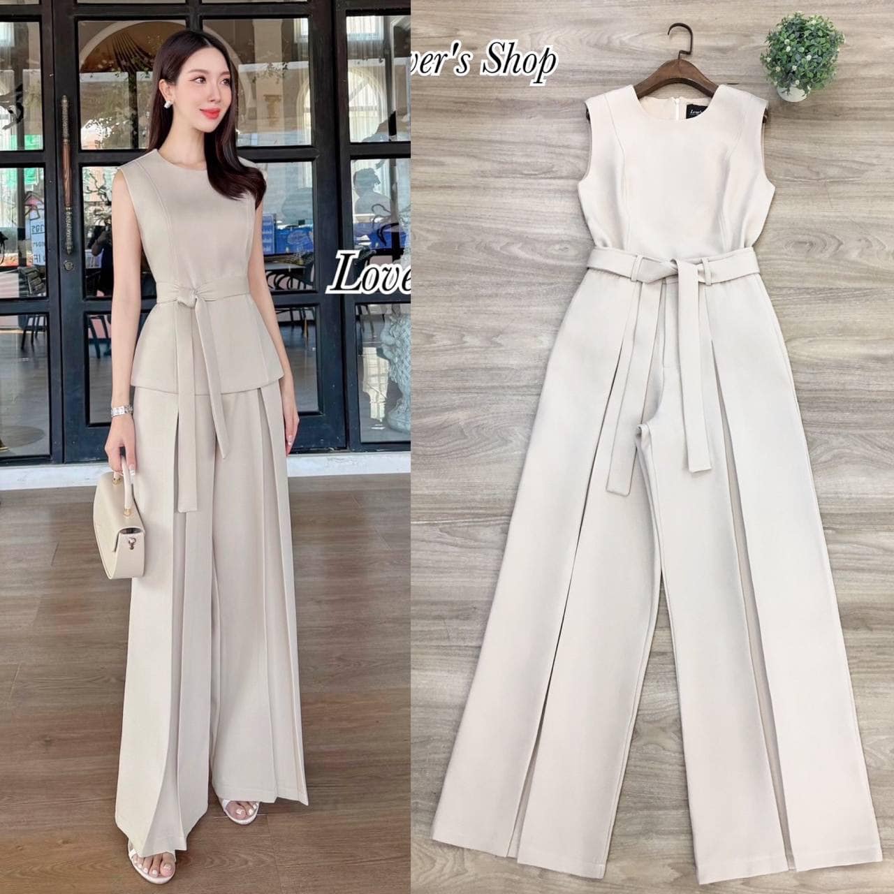 Set เสื้อ+กางเกงขายาว ลุคเรียบหรูดูดี ใส่ได้บ่อยค่ะ ดีเทลเสื้อทรงเข้ารูป มีซิบหลัง มีซับในอย่างดีค่ะ มาพร้อมกางเกงเอวสูง ทรงขากระบอกกลาง ใส่สบาย : สินค้าคุณภาพ (พร้อมส่ง)