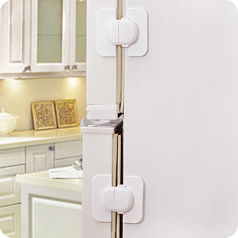 ตัวล็อคตู้เย็น ที่ล็อคตู้ ตู้เย็น ลิ้นชัก กันเด็กเปิดเอง (รุ่นล็อคด้านข้าง) จากญี่ปุ่น รับประกัน เด็กเล็กเปิดเองยากมากๆ