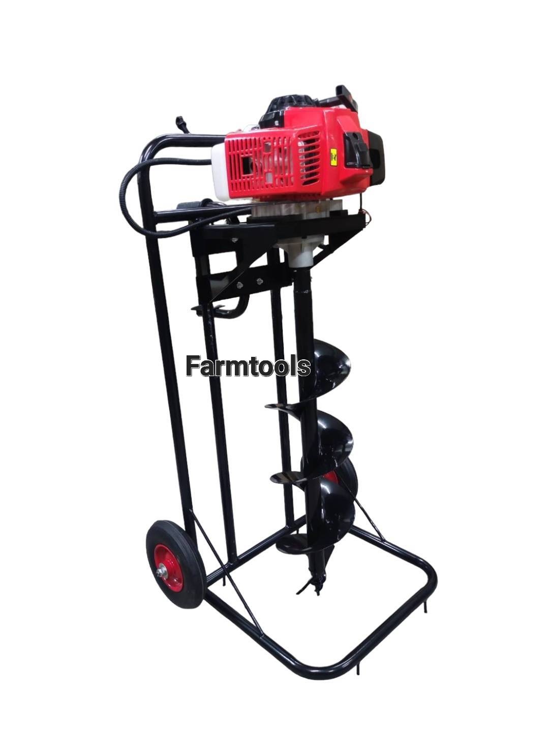 เครื่องขุดดิน พร้อมโครง รุ่น63CC +ดอก8นิ้วรุ่นหัวนำเจาะใหญ่ไม่หักง่าย สินค้าพร้อมส่งในไทย มีหน้าร้าน ส่งฟรี