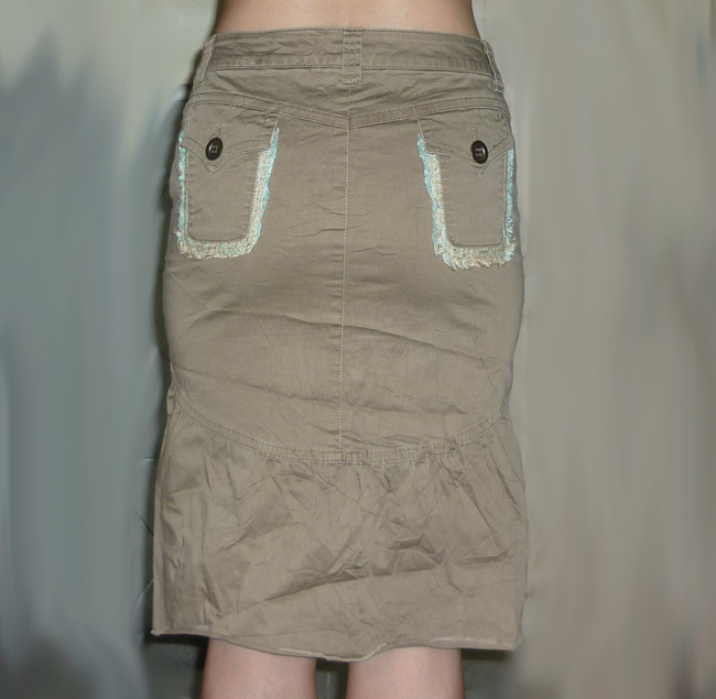 กระโปรงผ้ายืดเนื้อเบาใส่สบาย ดีไซน์น่ารัก 29.5-32-20.5