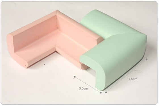 [แพค 4] กันกระแทกมุม กันกระแทกเด็ก แบบหนานุ่ม ตัว L พร้อมเทปกาวสองหน้า!!