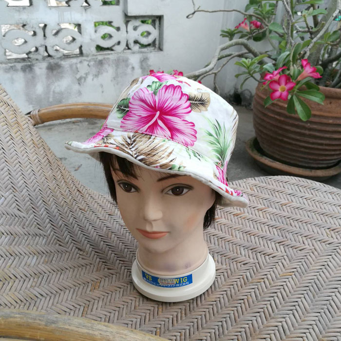 หมวกบักเก็ตลายฮาวาย ใส่ได้ 2 ด้าน สวยมาก