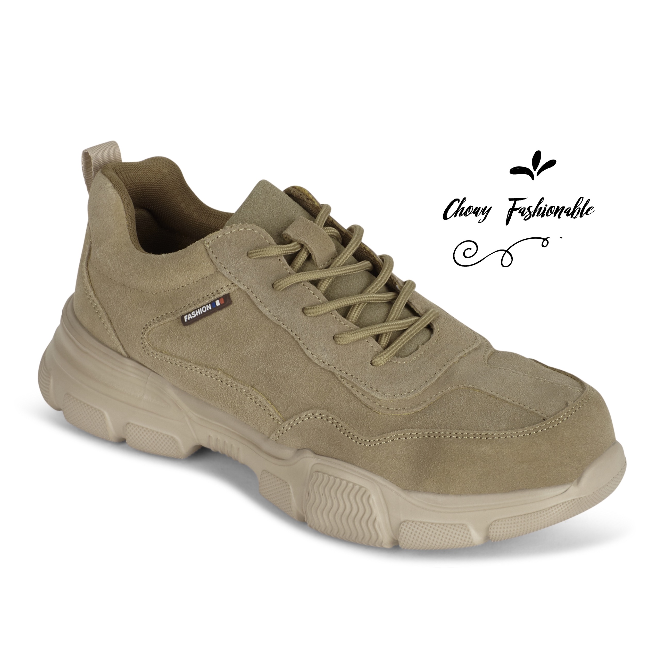 รองเท้าเซฟตี้ 44-46. Safety Shoes สีเบจ หัวเหล็ก ป้องกันตะปู ป้องกันไฟดูด Chowy KR1196