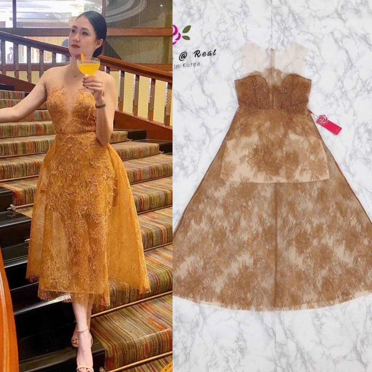 Dress :: เดรสยาวตัวสวยทรงเก๋ บอกเลยว่างานน่ารักสุดๆ ช่วงอกมาในผ้าตาข่าย เนื้อนุ่มละมุนไม่ระคายผิว สินค้าคุณภาพ (พร้อมส่ง)