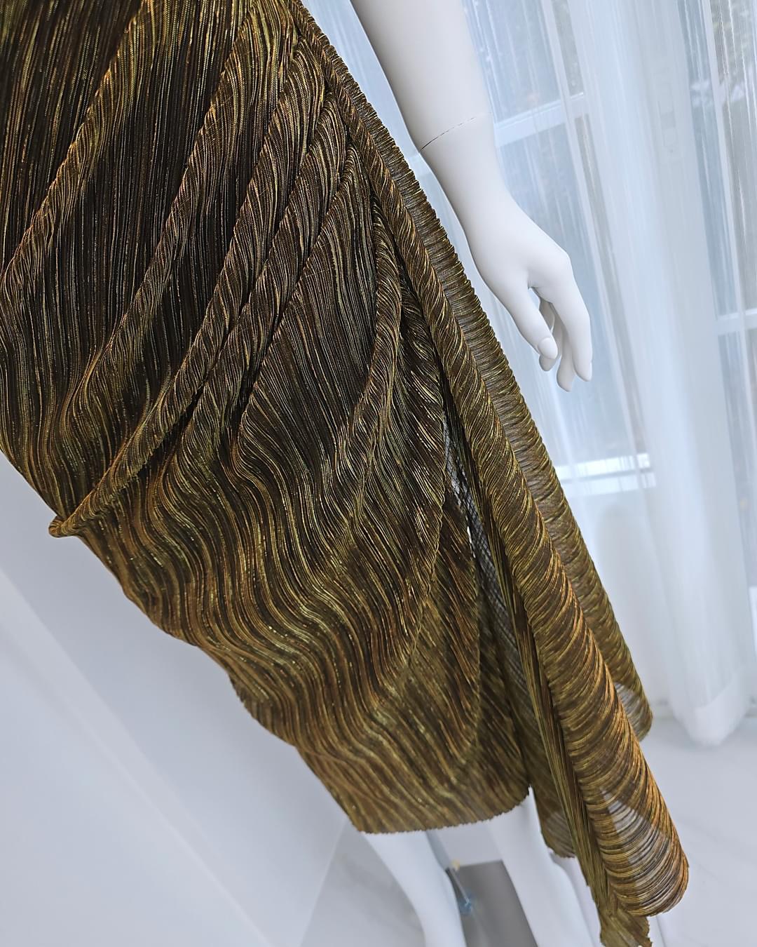 เดรสเสื้อคอป้าย แขนบอลลูน กระโปรงทรง สอบจับเดรป แต่งชายระบายยาว ใส่สบาย : สินค้าคุณภาพ (พร้อมส่ง)