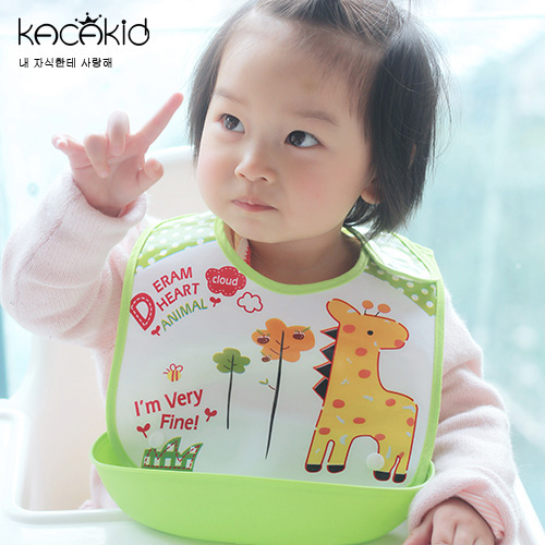 ผ้ากันเปื้อนเด็ก อาหารและขนม ผ้ากันเปื้อนรองเศษอาหาร ผ้ากันเปื้อนbaby ผ้ากันเปื้อน kids ถอดถาดรองอาหารออกได้