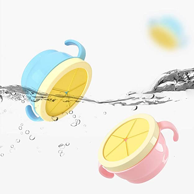 ถ้วยขนมเด็ก กันขนมหก ถ้วยกันอาหารหก ใส่ ขนมเด็ก 6 เดือน ขึ้นไป หัดหยิบกินเอง มีลิ้นกั้น Snack Catcher