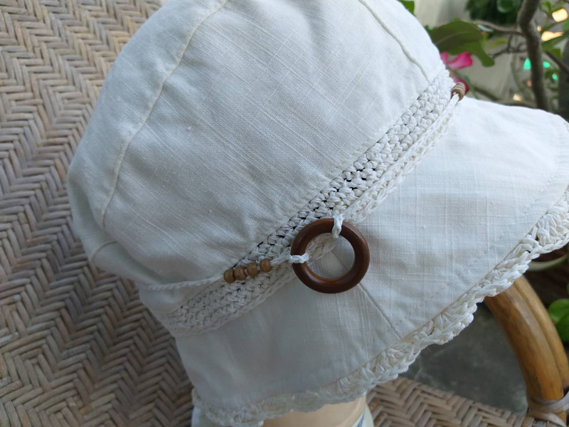 หมวกบักเก็ต แต่งเชือกถัก สวยมากๆ ใบนี้