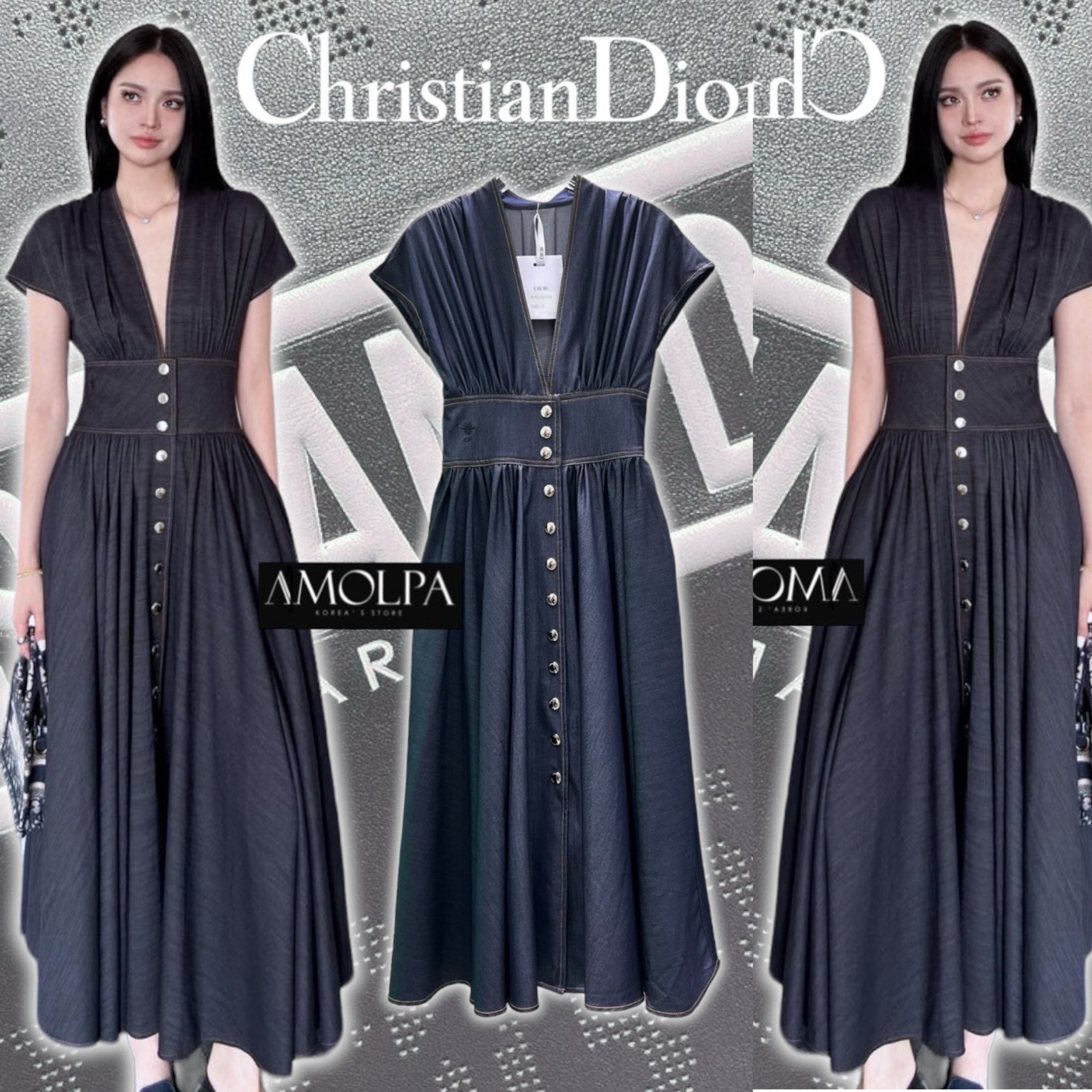 MAXI CD DENIM สวยหรู ดูแพง สมมมมมเป็นตัวแม่แห่งวงการรร ...งานสูท สุดพรีเมียมม สินค้าคุณภาพ (พร้อมส่ง)