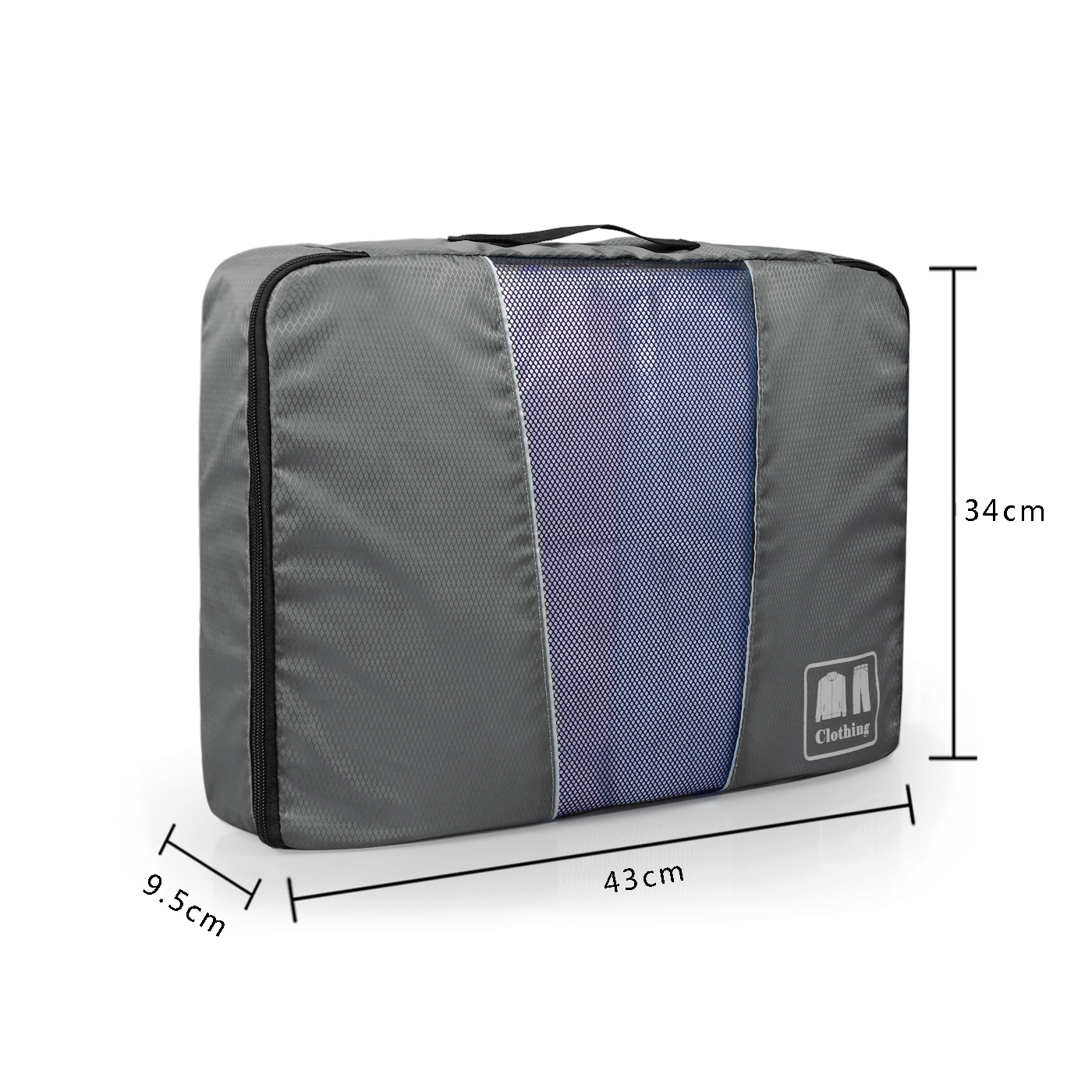 Bagsmart กระเป๋าจัดระเบียบเดินทาง 4 ใบ กันน้ำ พกพาสะดวก ใส่เสื้อผ้า, อุปกรณ์ไอที, อุปกรณ์น้ำ และรองเท้า (Grey)