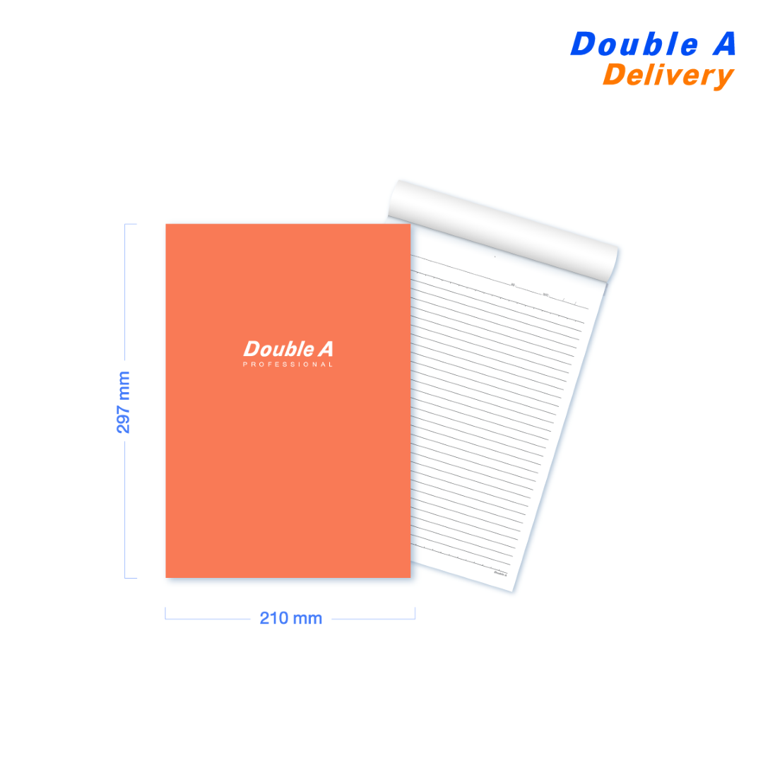 สมุดรายงาน หน้าปกสี Peach ขนาด A4 70 แกรม 30 แผ่น แพ็ค 12 เล่ม