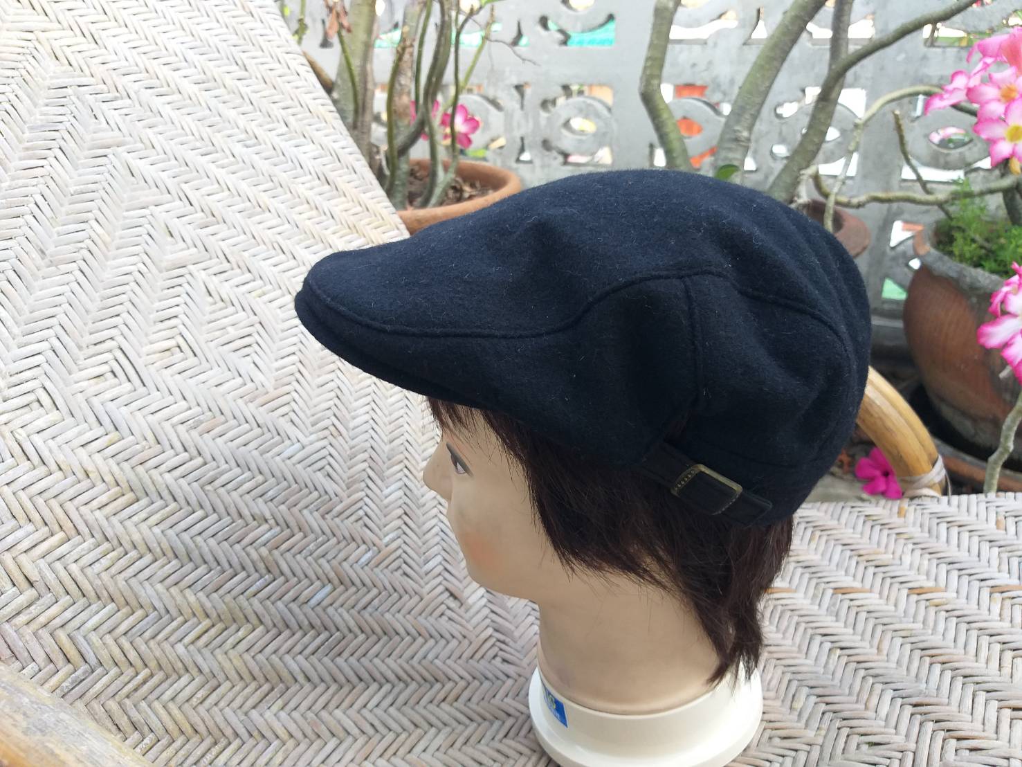 หมวก flat cap หมวกติงลี่ ผ้าขนสัตว์ ใส่กันหนาว