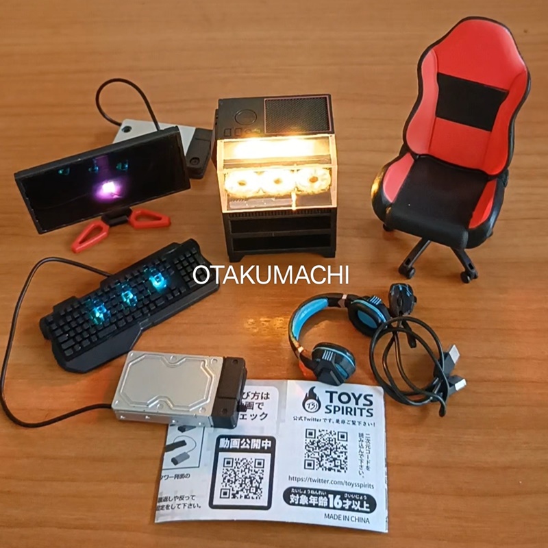 กาชาปองโมเดลโต๊ะเกมเมอร์ It Really Shines! Gaming Computer Mascot