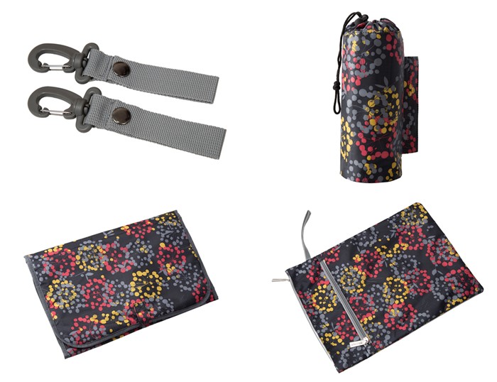 Ecosusi กระเป๋าคุณแม่ กระเป๋าสัมภาระคุณแม่ กระเป๋าแม่ลูกอ่อน แขวนรถเข็นเด็กได้ หิ้ว หรือสะพายไหล่ได้ (Black)