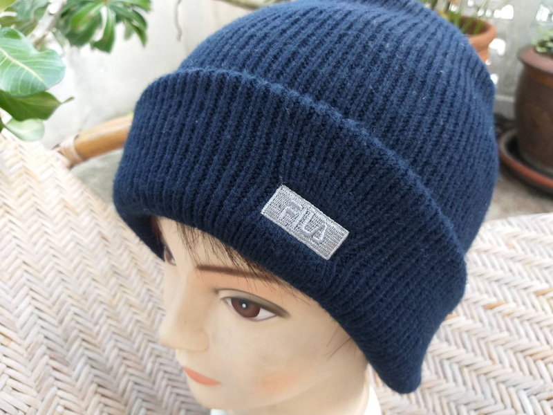 หมวกไหมพรม FILA ไหมพรม 2 ชั้น บุผ้าฟลีซด้านในอีกชั้น