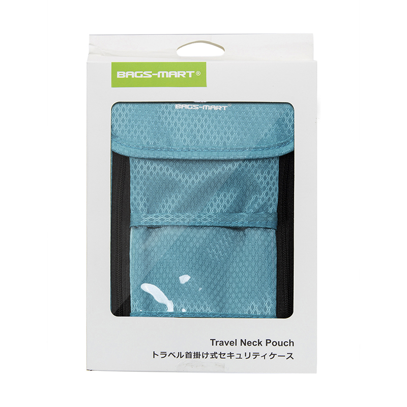 ฺBagsmart กระเป๋าใส่พาสปอร์ตแบบห้อยคอ ป้องกันการขโมยข้อมูลบัตรเครดิตด้วยคลื่น RFID มี 3 สีให้เลือก