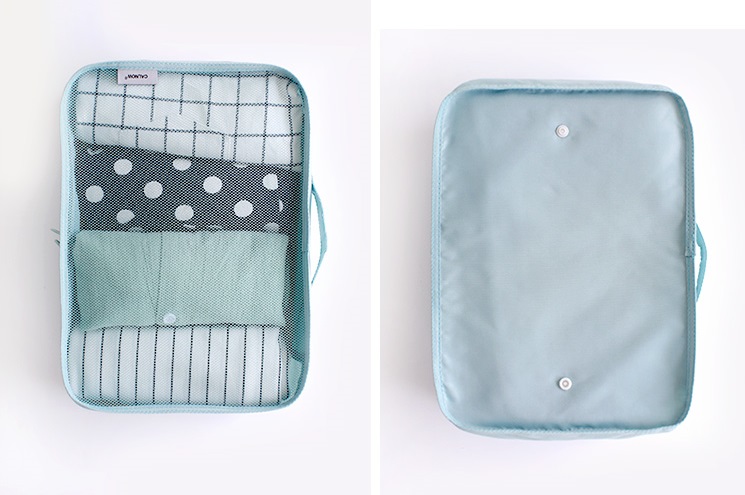 DINIWELL กระเป๋าจัดระเบียบเดินทาง 6 ชิ้น สุดคุ้ม จัดกระเป๋าเดินทาง ท่องเที่ยว ใส่เสื้อผ้า ชุดชั้นใน รองเท้า พกพาสะดวก มี 2 ลาย 2 ลายให้เลือก