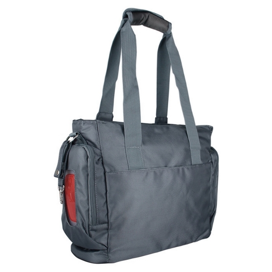 Ecosusi กระเป๋าคุณแม่ กระเป๋าสัมภาระคุณแม่ กระเป๋าแม่ลูกอ่อน สะพายได้ แถมผ้ารองเปลี่ยนผ้าอ้อม ผลิตจากไนล่อนคุณภาพสูง ทนทาน ช่องใส่ของเยอะ (สีเทา)