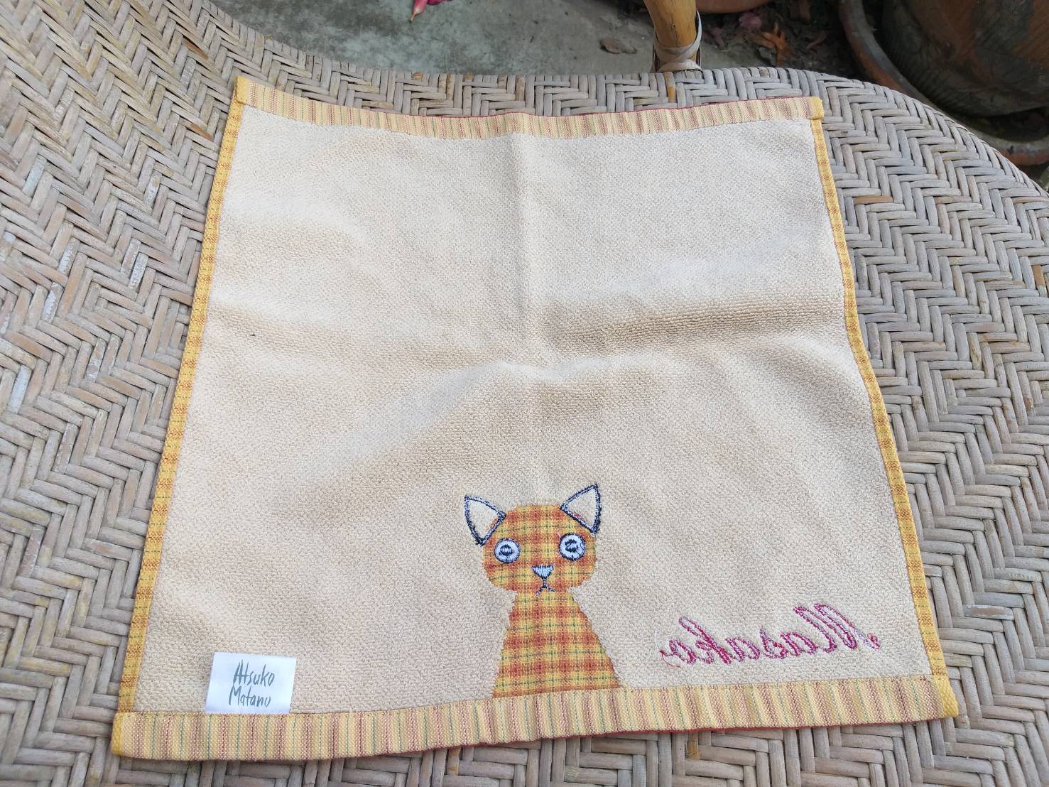 ผ้าขนหนูเช็ดหน้า Atsuko Matano แบรนด์แมวดำ