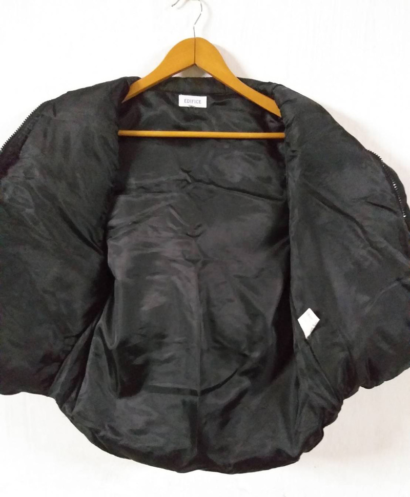 เสื้อกั๊กขนเป็ดหนา อก42 สีดำลายพราง ติดลบได้