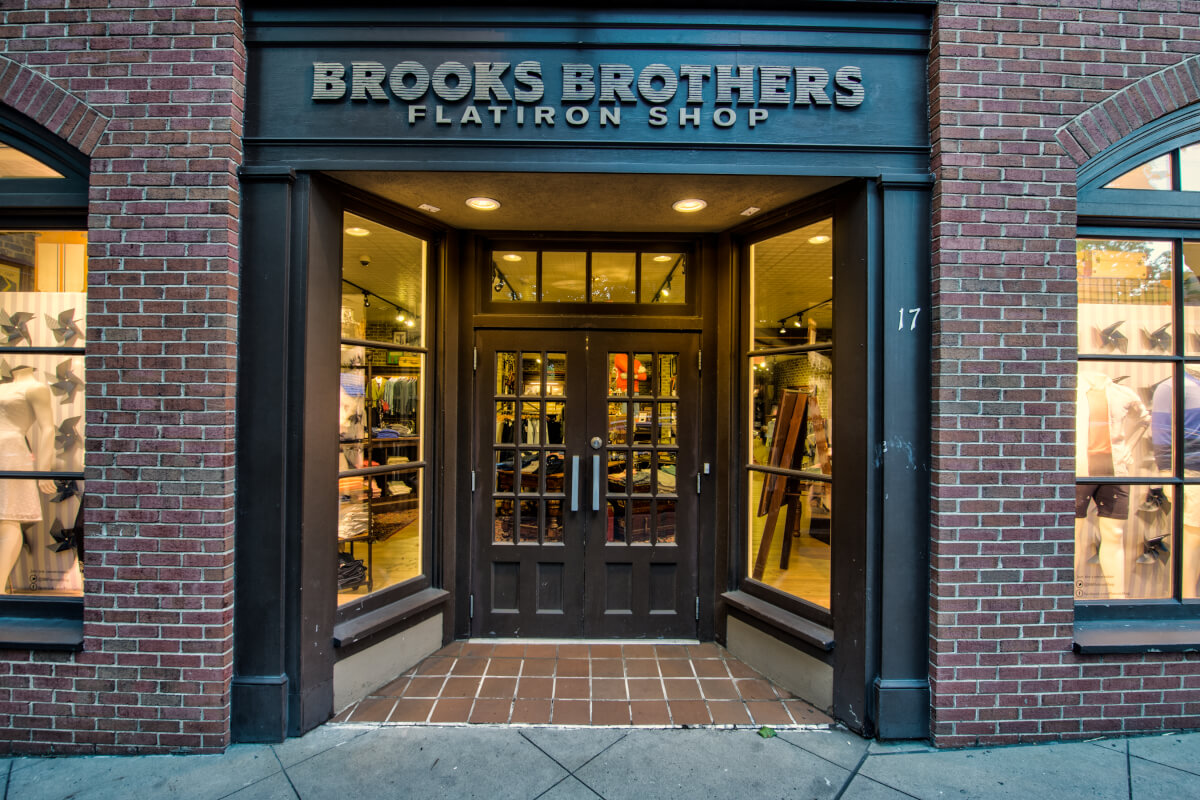 ผ้าเช็ดหน้าแบรนด์เนม Brooks Brothers แบรนด์หรู แพงงงง