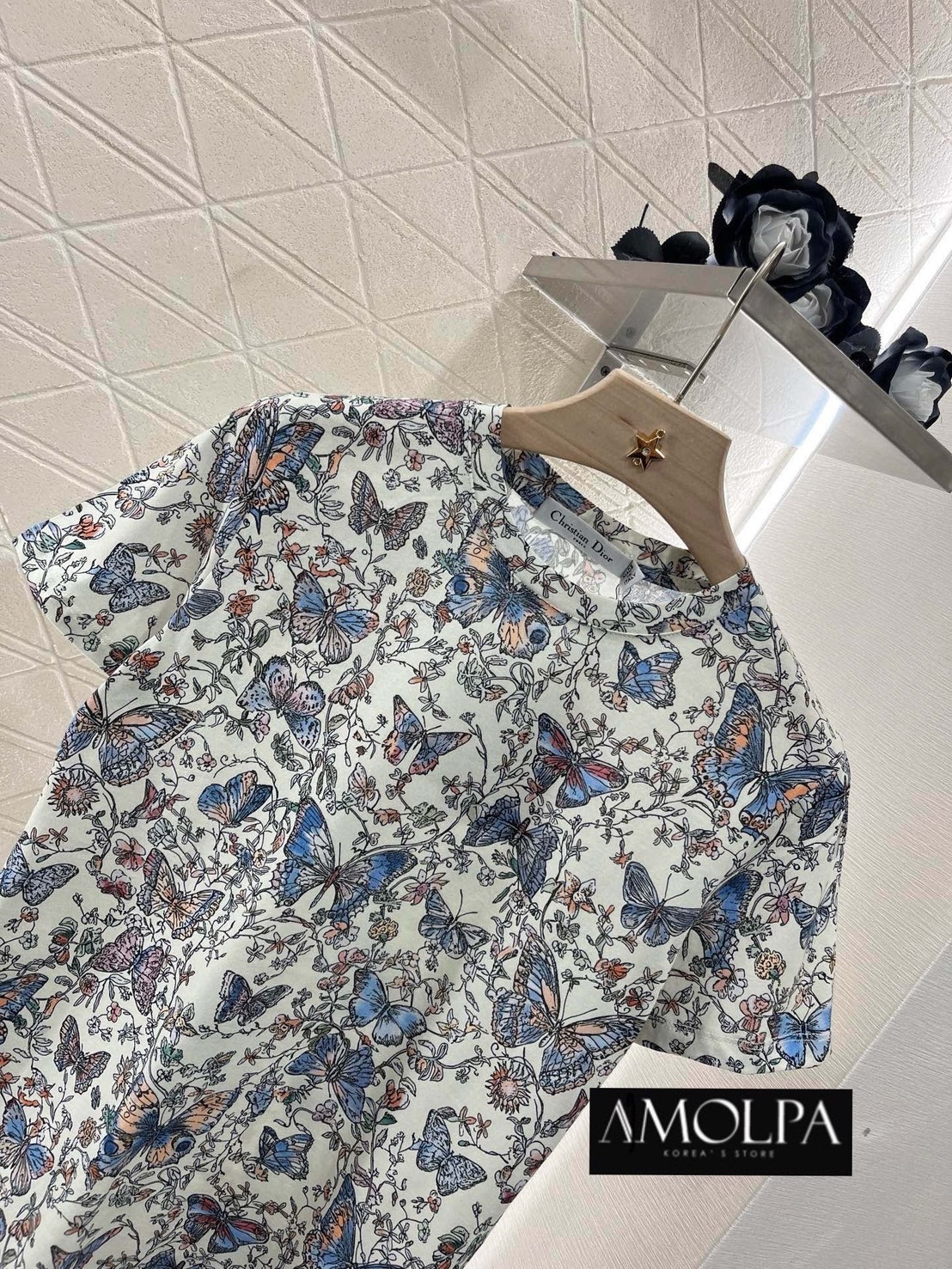 เสื้อยืด CD ลายผีเสื้อ สวยเด่น ลายใหม่ชนช๊อปป ใส่สบาย : สินค้าคุณภาพ (พร้อมส่ง)