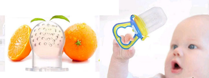 จุกกินผลไม้เด็ก ซิลิโคน NanaBaby เด็กจับกินเองได้ BPA-Free