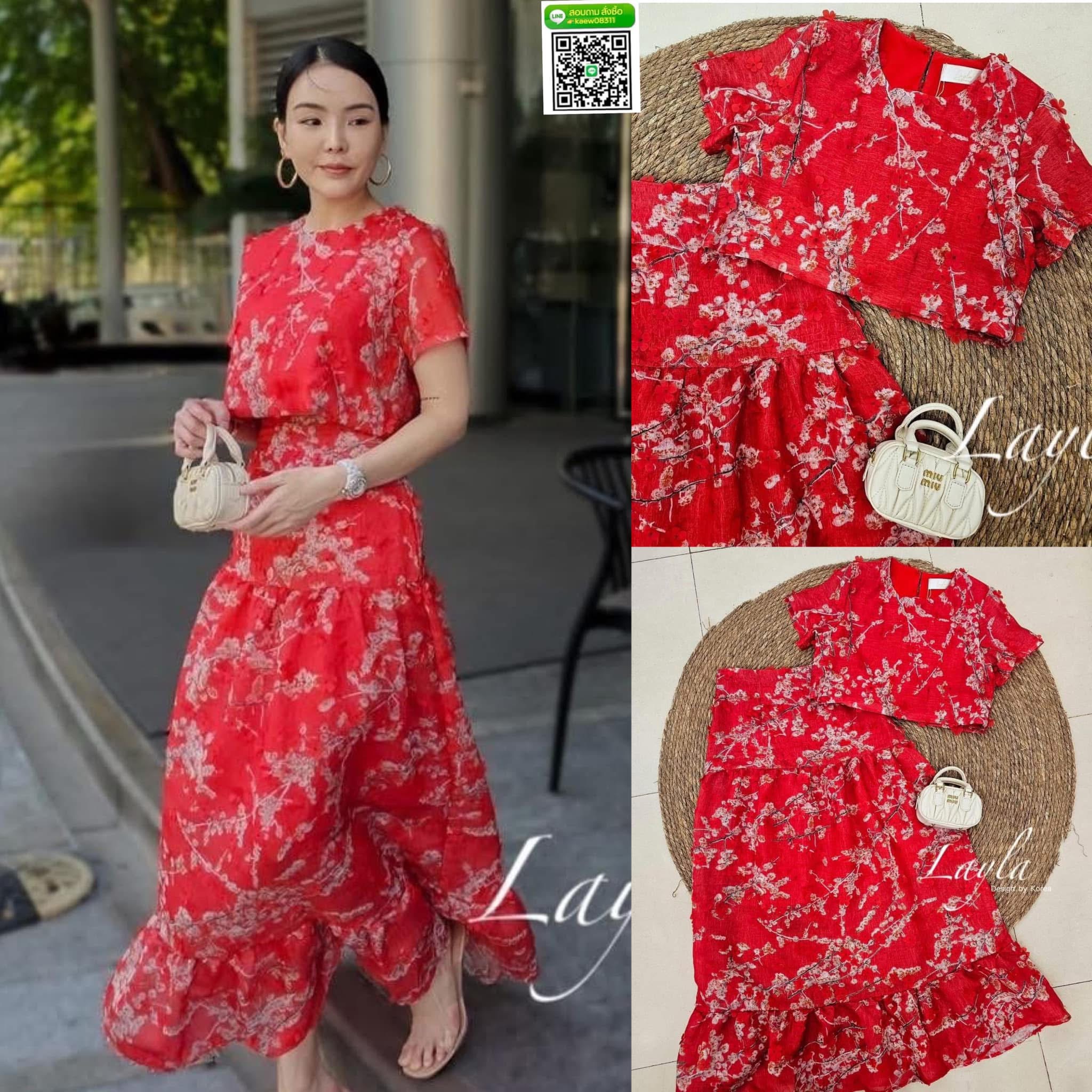 ชุดเซตผ้าไหมทอลายดอก 3d สวยละมุน เสื้อครอปทรงสวยแมทกับกระโปรงเอวสูง ใส่แล้วดูเพรียวมาก งานมีซับในตัวนะคะ ใส่สบาย : สินค้าคุณภาพ (พร้อมส่ง)