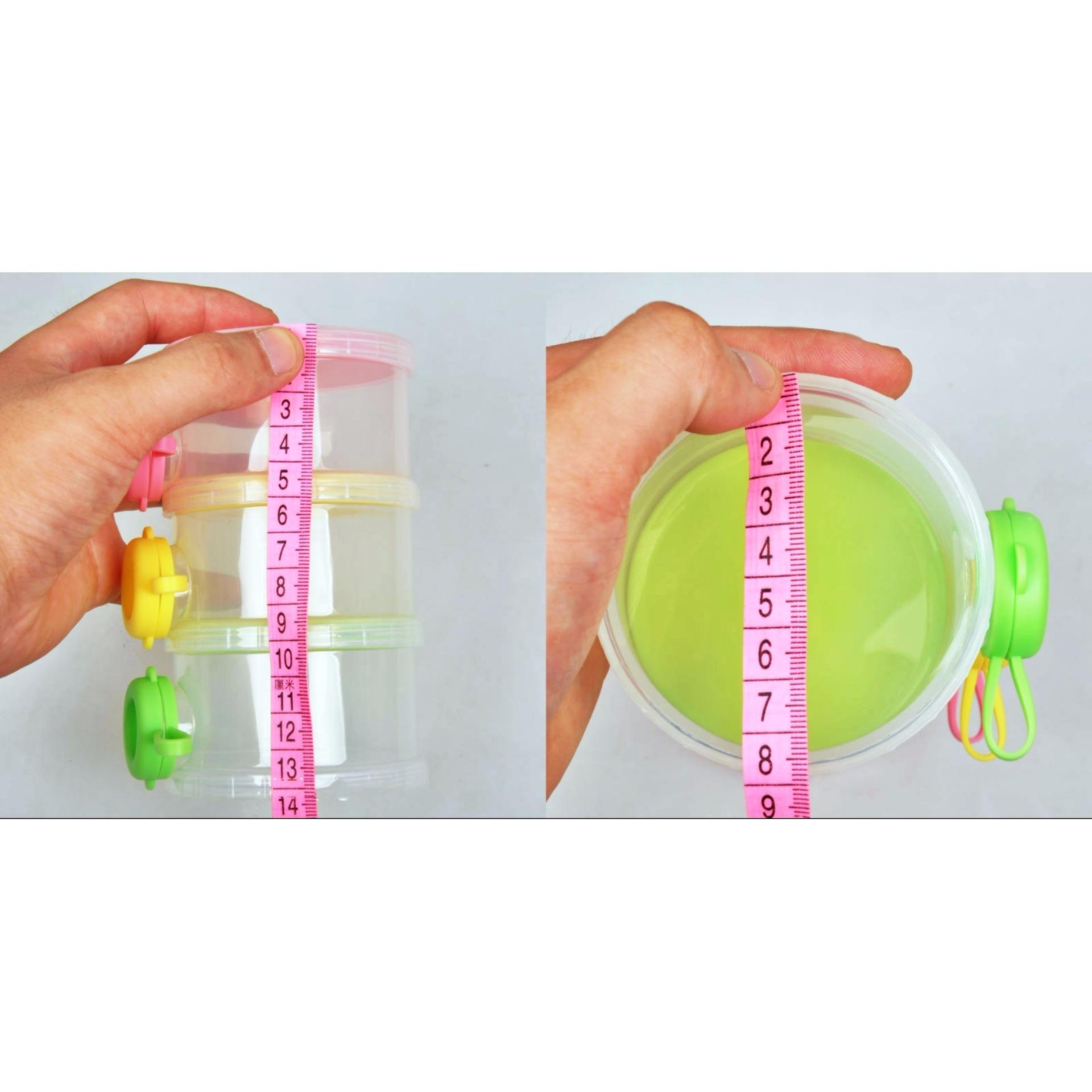 ชั้นแบ่งนมผง BPA-Free รุ่นเปิดข้าง 3 ชั้น หมุนแยกชั้นได้ NanaBaby