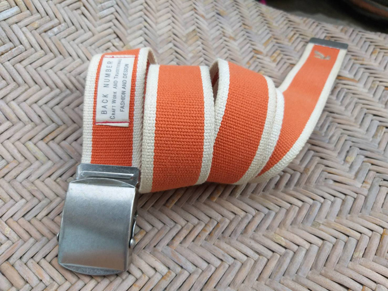 เข็มขัดเชือกถักทหาร BACK NUMBER