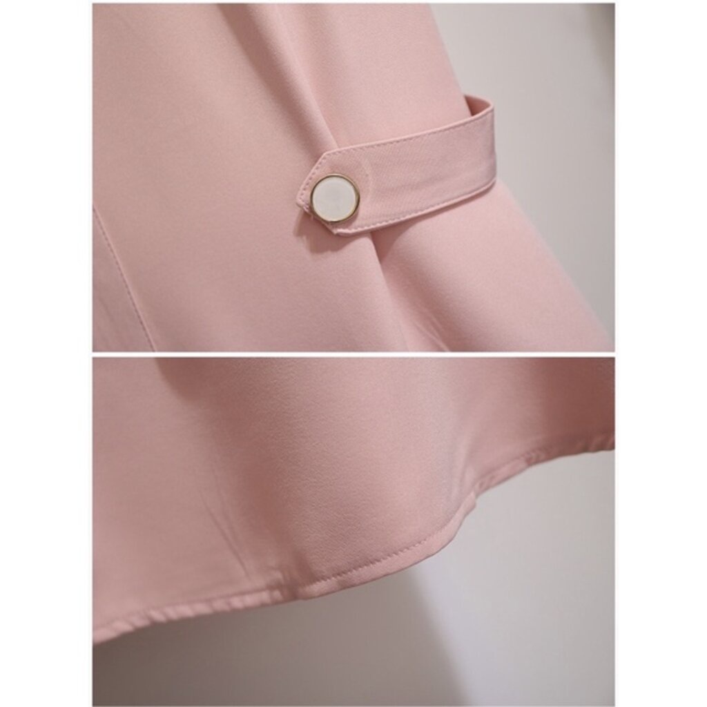 ชุดเดรสสีชมพูไซส์ใหญ่ 3XL รอบอก 46 นิ้ว เดรสคนอ้วน สาวอวบ FF0264PK