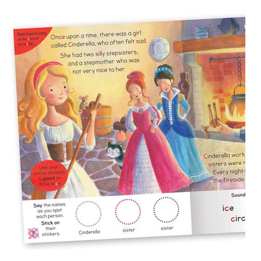 Miles Kelly : Learn to Read : Get Set Go Phonics Age 5-7 : Classic Fairly Tales 3 Books Collection : เซตหนังสือหัดอ่านภาษาอังกฤษโฟนิกส์ 3 เล่ม Goldilocks + Cinderella + Puss in Boots