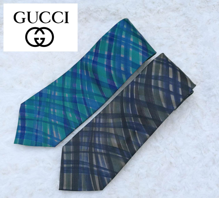 เนคไทแบรนด์เนม GUCCI NECKTIE ของแท้ มี 2 สี