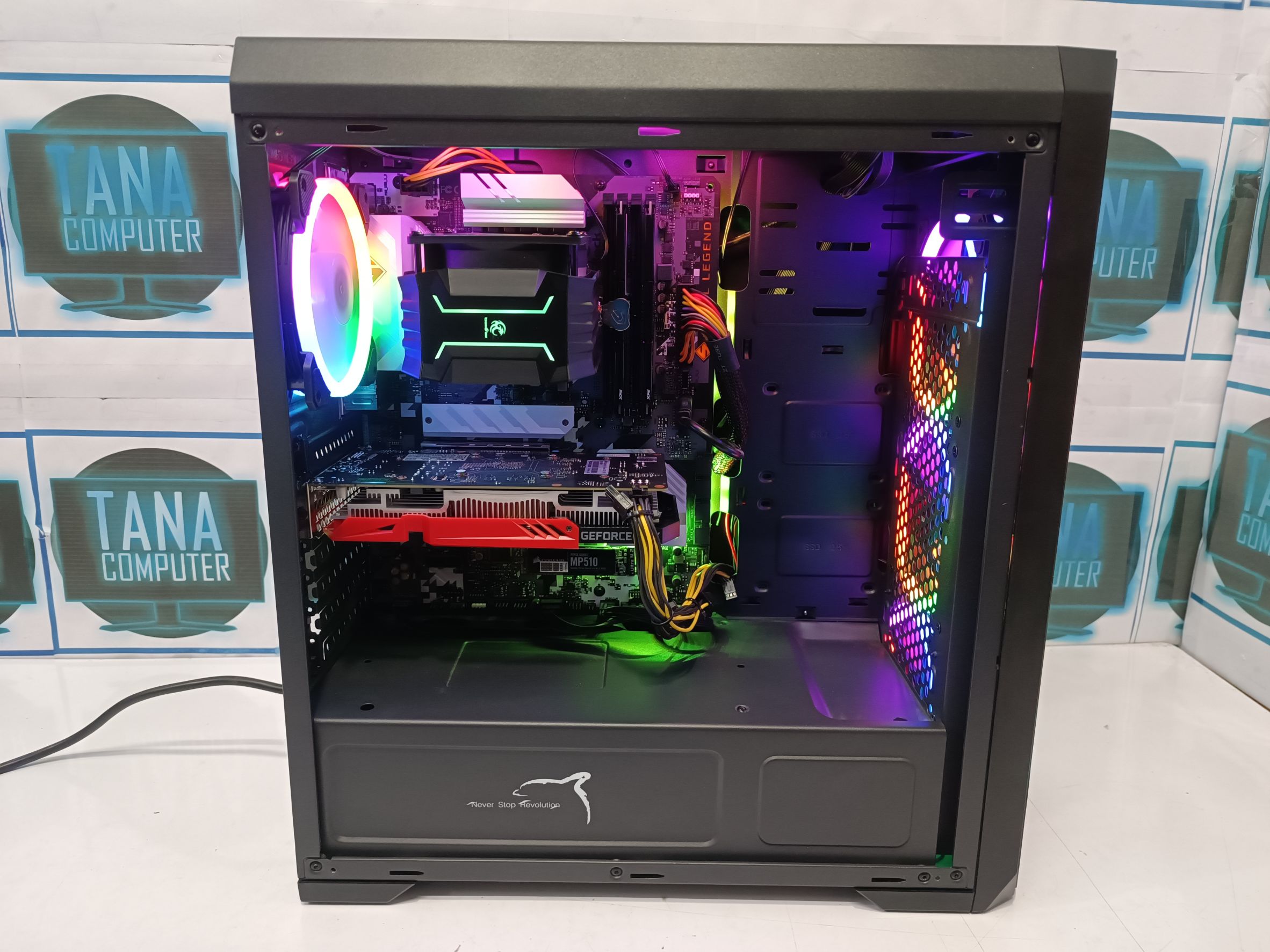 (22,900)คอมประกอบตั้งโต๊ะ สเปคแรงๆ I7-10700 Ram16GB SSD512GB HDD1TB GTX1630 4GB