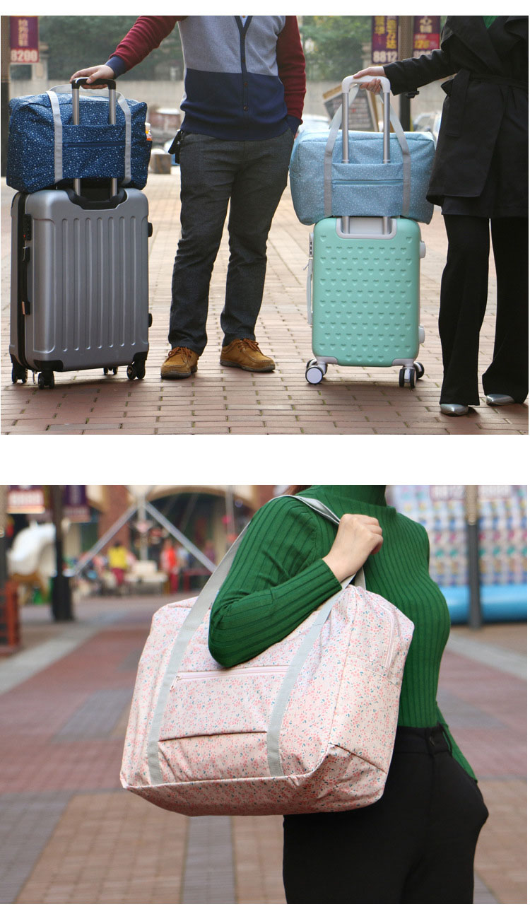 DINIWELL กระเป๋าเดินทางพับเก็บได้ อเนกประสงค์ เพื่อการเดินทาง ท่องเที่ยว ปรับสายสะพายได้ เสียบที่จับของกระเป๋าเดินทางได้ น้ำหนักเบา มีซิปรูดตอนพับเก็บ