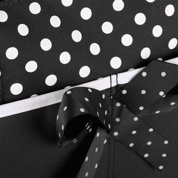 Ecosusi กระเป๋าคุณแม่ กระเป๋าสัมภาระคุณแม่ กระเป๋าแม่ลูกอ่อน 5 ใบ ลายจุดน่ารัก มีโบว์ ใบใหญ่ ช่องเยอะ แข็งแรงทนทาน (Black)