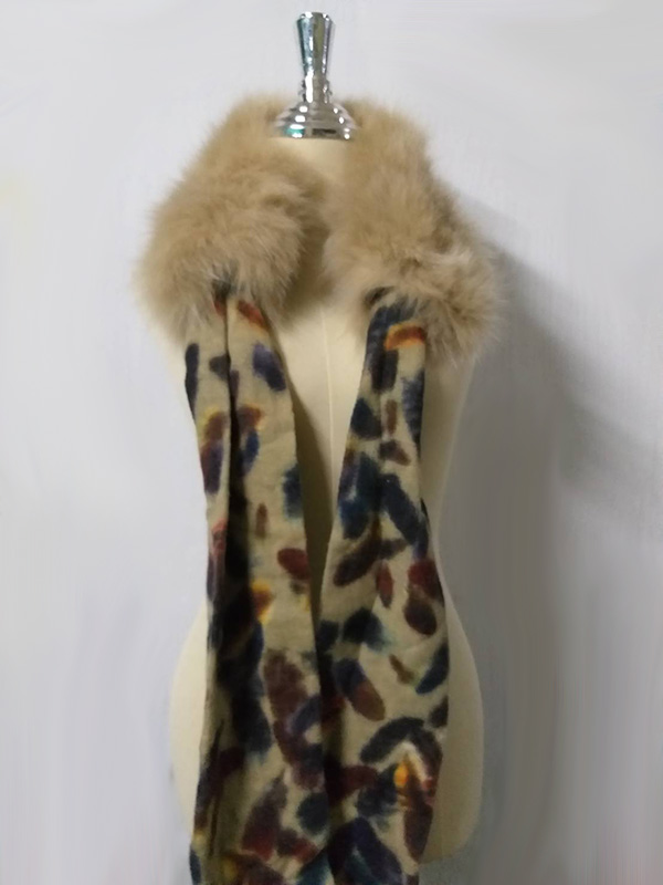 ผ้าพันคอขนสัตว์ สอดเฟอร์ Fur Fox แท้