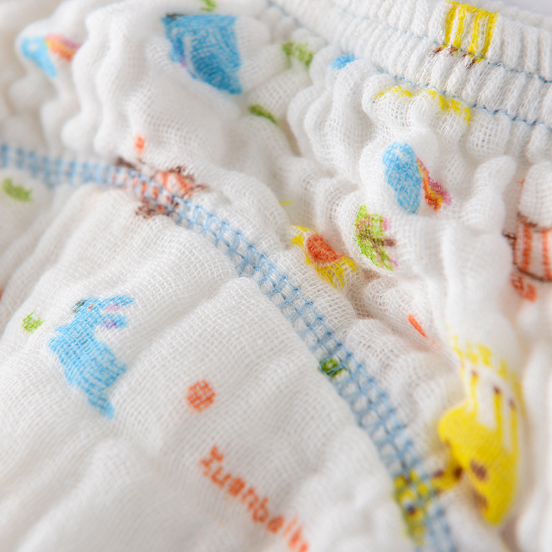 กางเกงผ้าอ้อมเด็กซักได้ กางเกงซับฉี่เด็ก กางเกงผ้าอ้อมสาลู 100%Cotton Muslin กางเกงกันฉี่ กางเกงผ้าอ้อมซับฉี่ ขอบขาสองชั้น